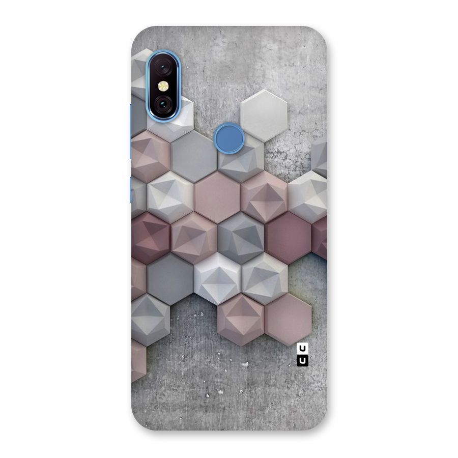 Cute Hexagonal Pattern Back Case for Redmi Note 6 Pro