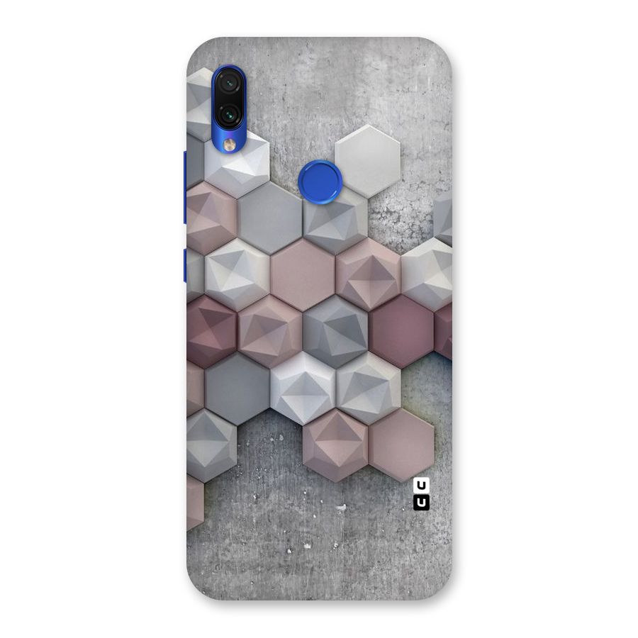Cute Hexagonal Pattern Back Case for Redmi Note 7S
