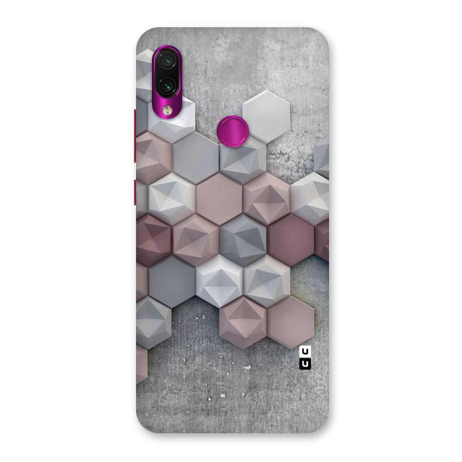 Cute Hexagonal Pattern Back Case for Redmi Note 7 Pro