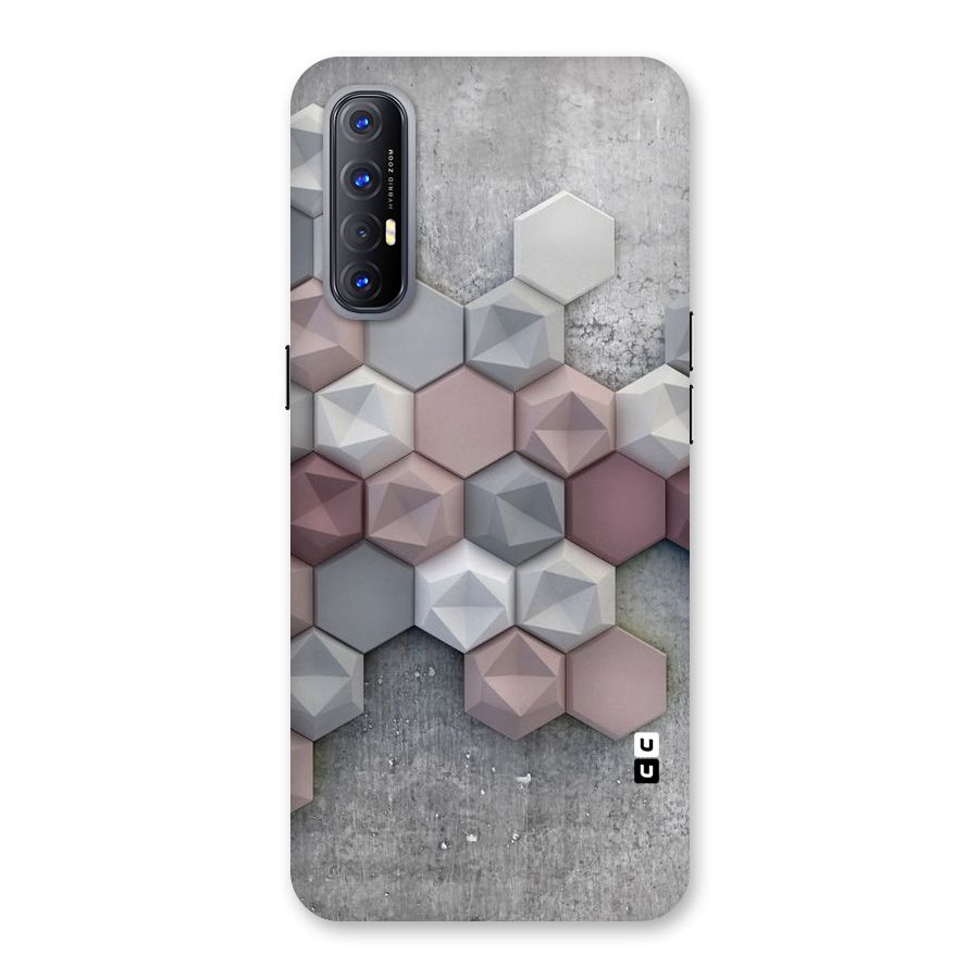 Cute Hexagonal Pattern Back Case for Reno3 Pro