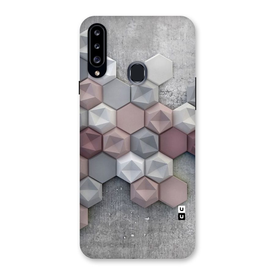 Cute Hexagonal Pattern Back Case for Samsung Galaxy A20s