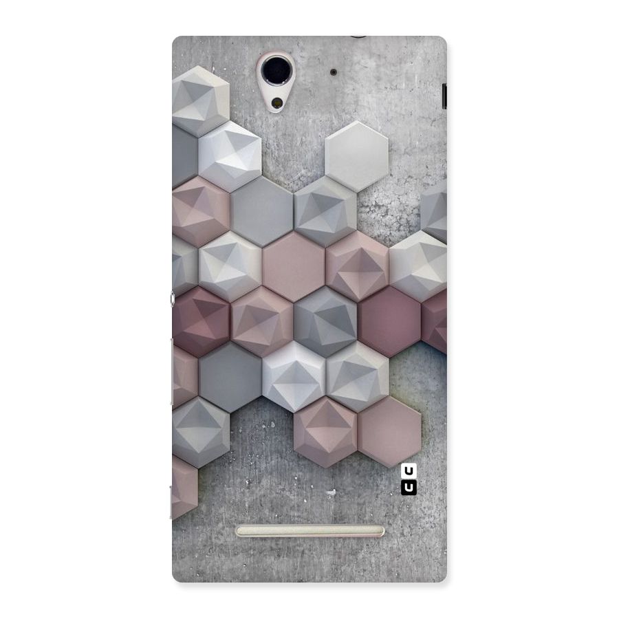 Cute Hexagonal Pattern Back Case for Sony Xperia C3