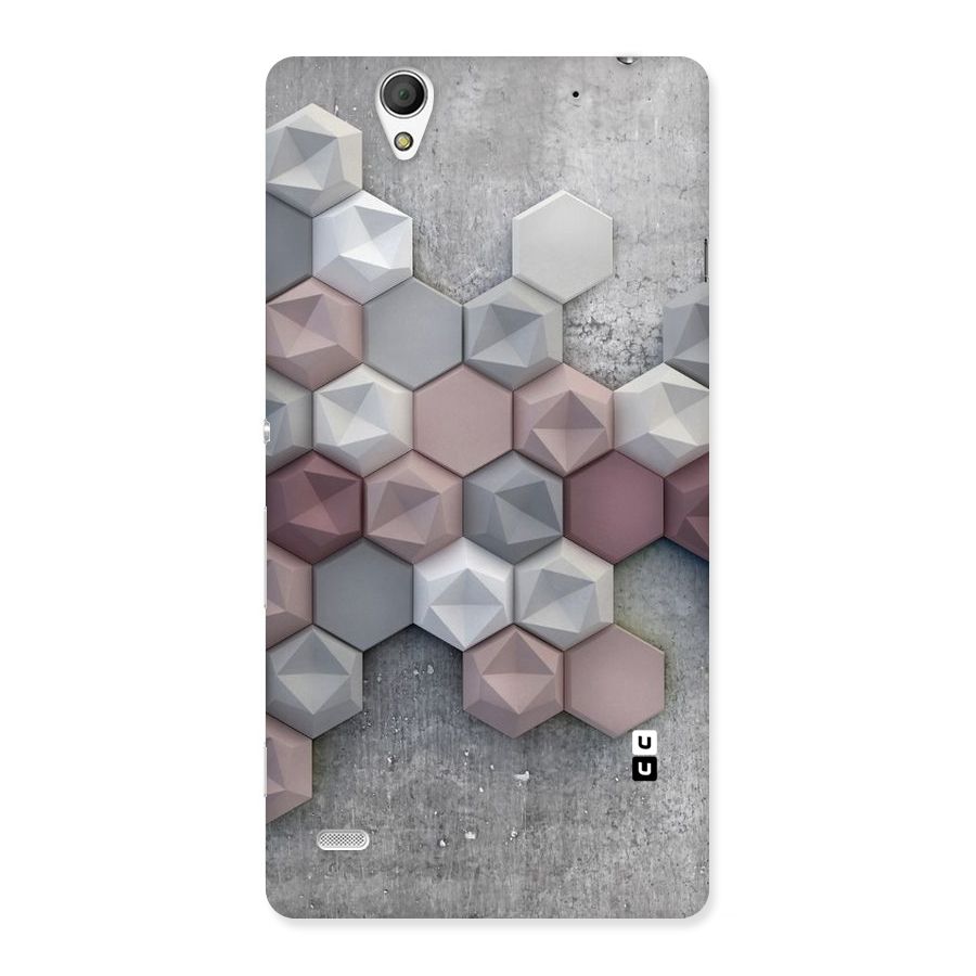 Cute Hexagonal Pattern Back Case for Sony Xperia C4