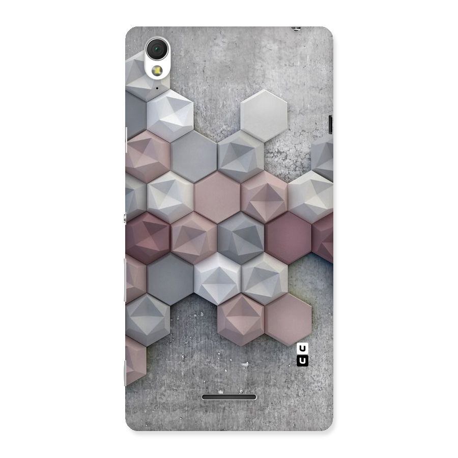 Cute Hexagonal Pattern Back Case for Sony Xperia T3
