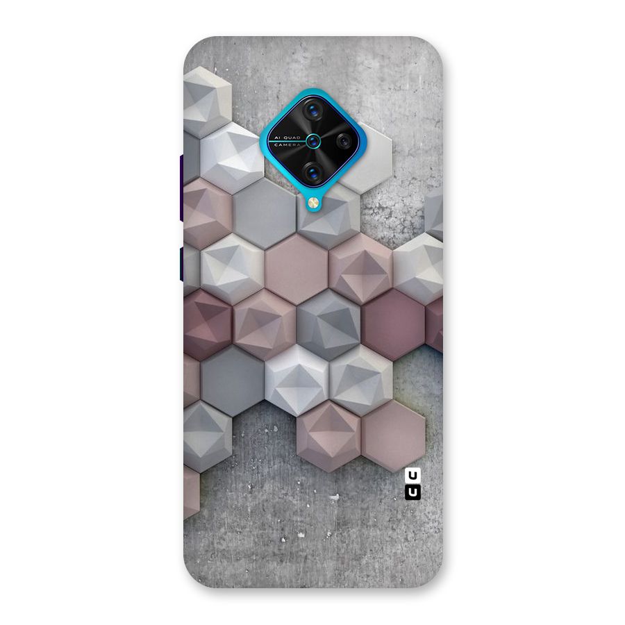 Cute Hexagonal Pattern Back Case for Vivo S1 Pro