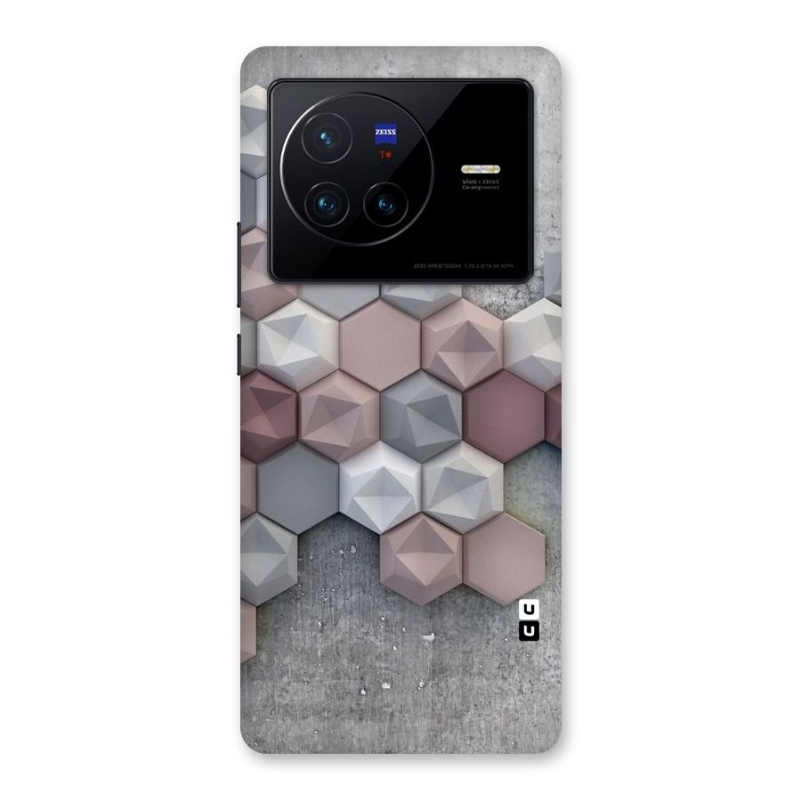 Cute Hexagonal Pattern Back Case for Vivo X80