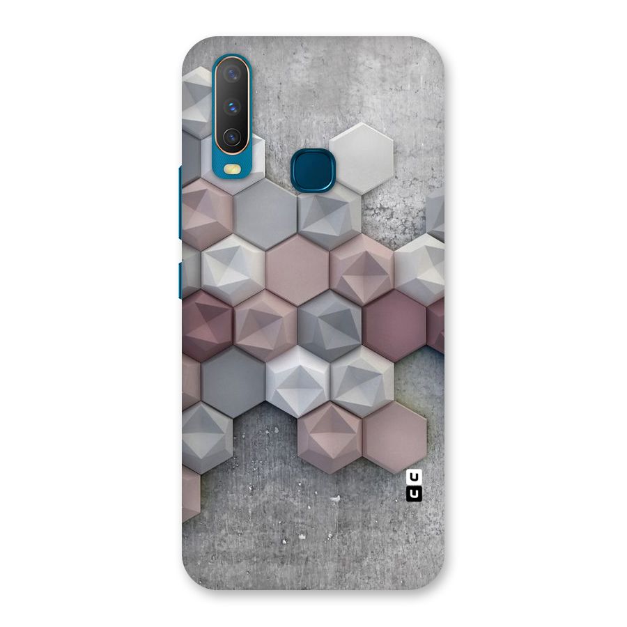 Cute Hexagonal Pattern Back Case for Vivo Y12