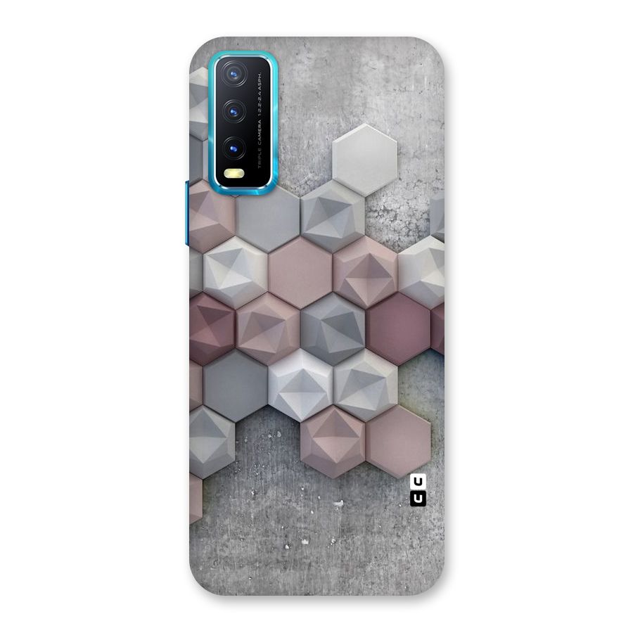 Cute Hexagonal Pattern Back Case for Vivo Y20A