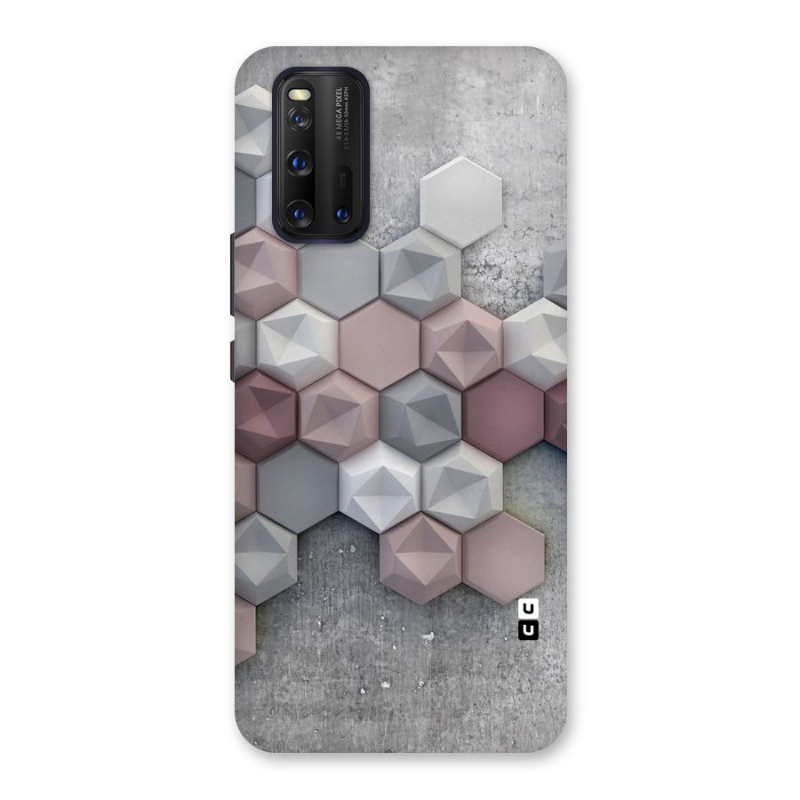 Cute Hexagonal Pattern Back Case for Vivo iQOO 3