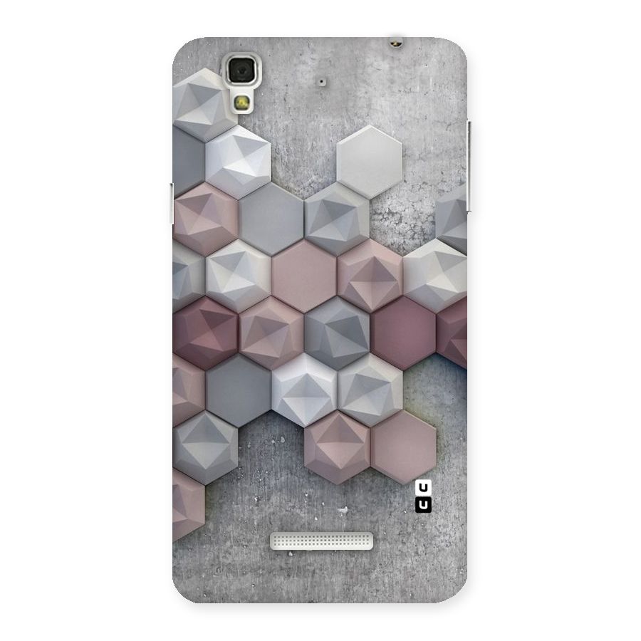 Cute Hexagonal Pattern Back Case for Yu Yureka