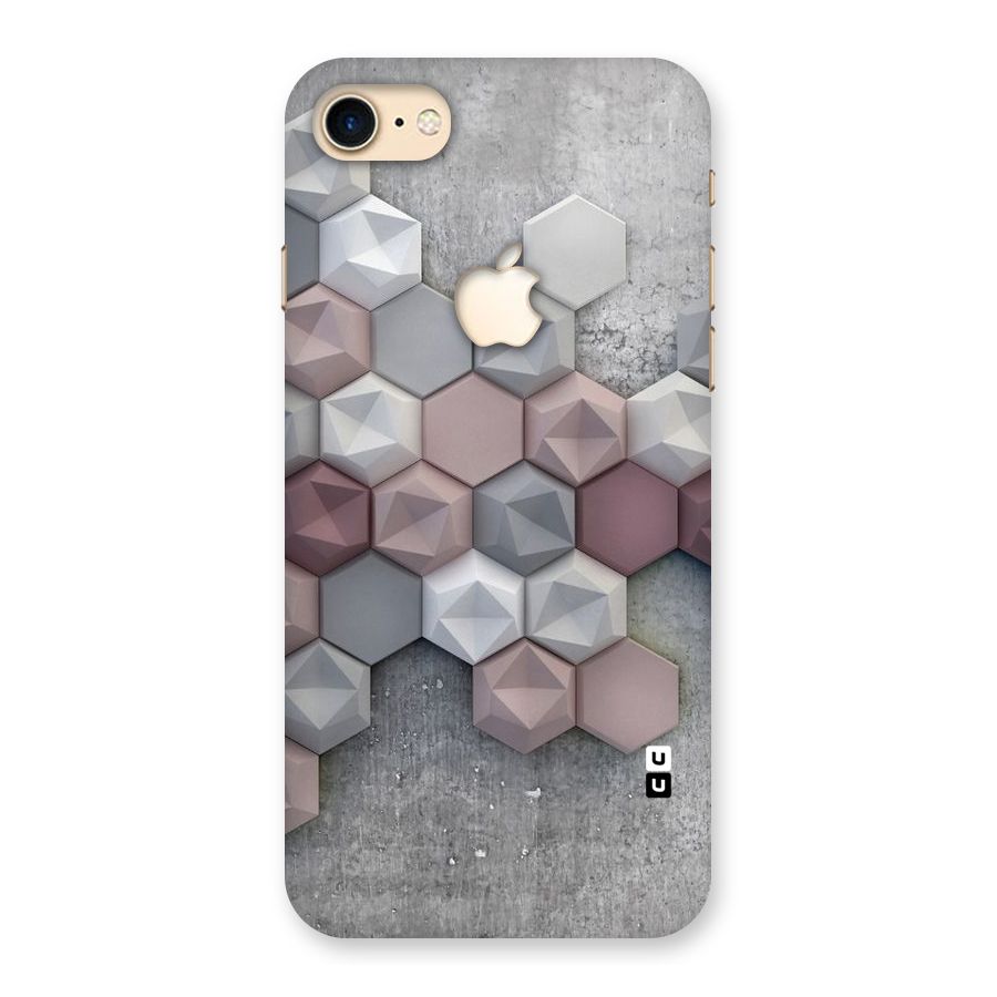 Cute Hexagonal Pattern Back Case for iPhone 7 Apple Cut