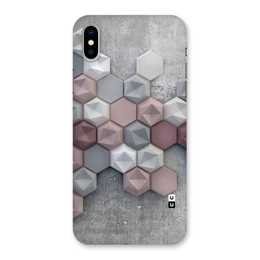 Cute Hexagonal Pattern Back Case for iPhone XS