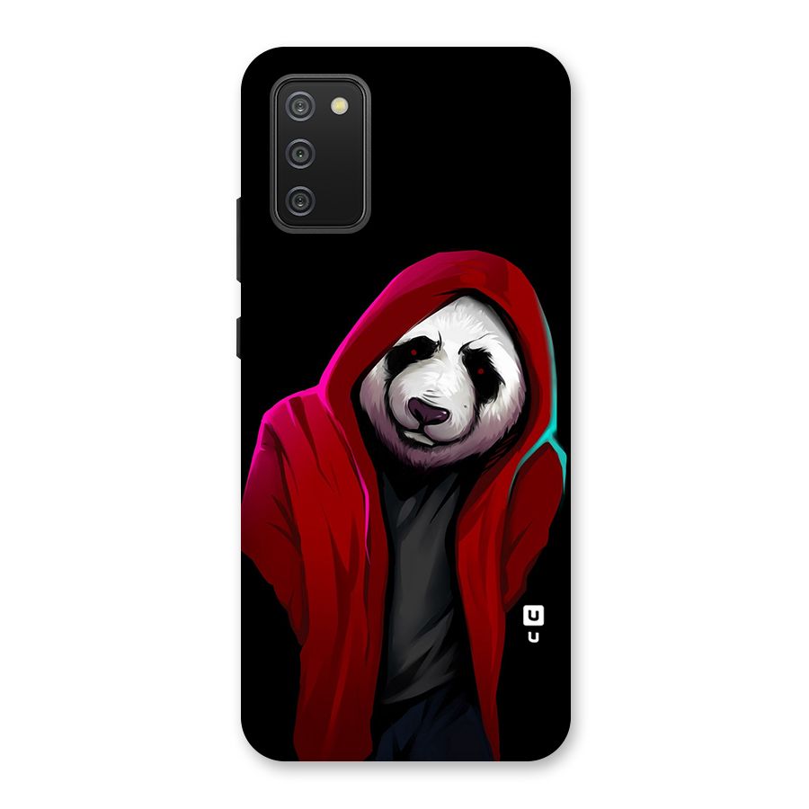 Cute Hoodie Panda Back Case for Galaxy F02s