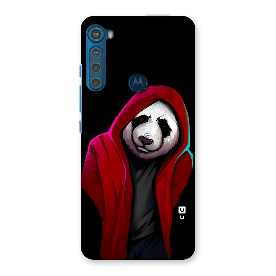 Cute Hoodie Panda Back Case for Motorola One Fusion Plus