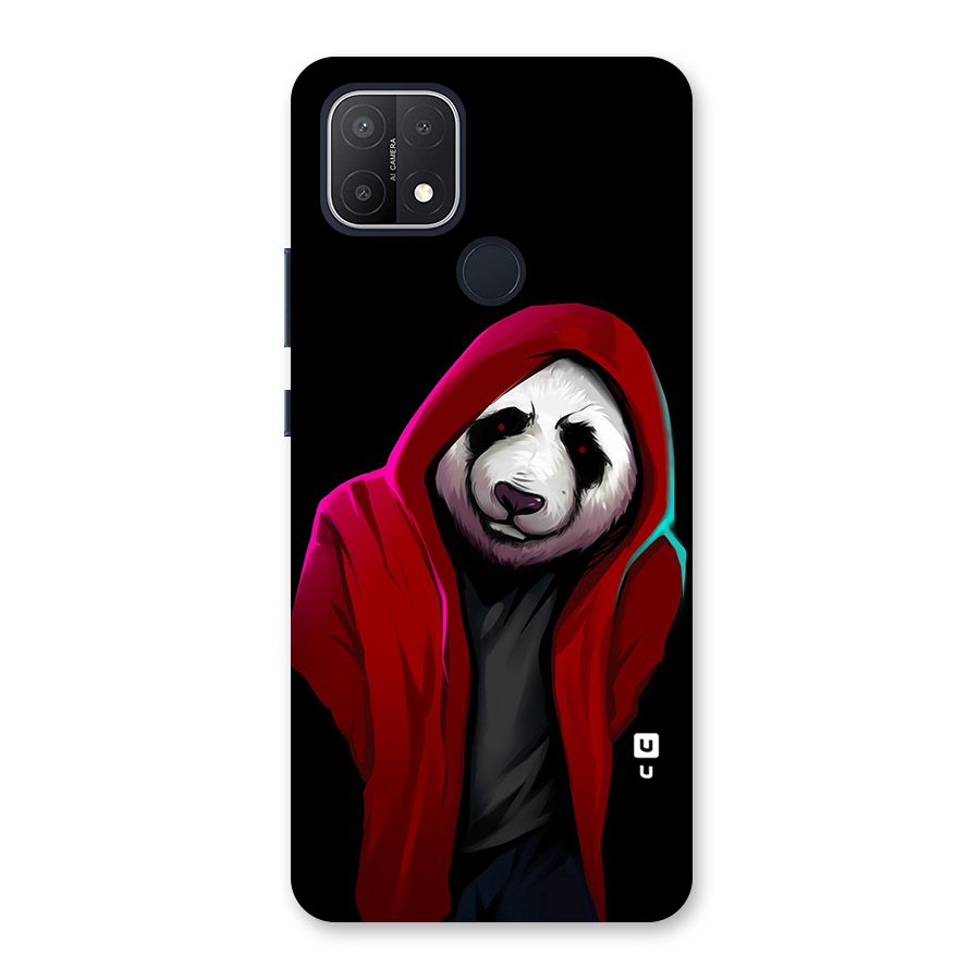 Cute Hoodie Panda Back Case for Oppo A15s