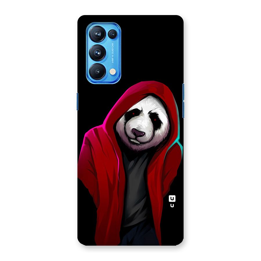 Cute Hoodie Panda Back Case for Oppo Reno5 Pro 5G