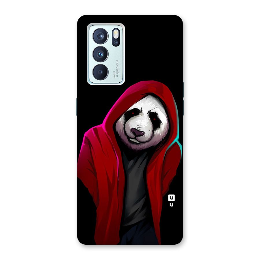 Cute Hoodie Panda Back Case for Oppo Reno6 Pro 5G