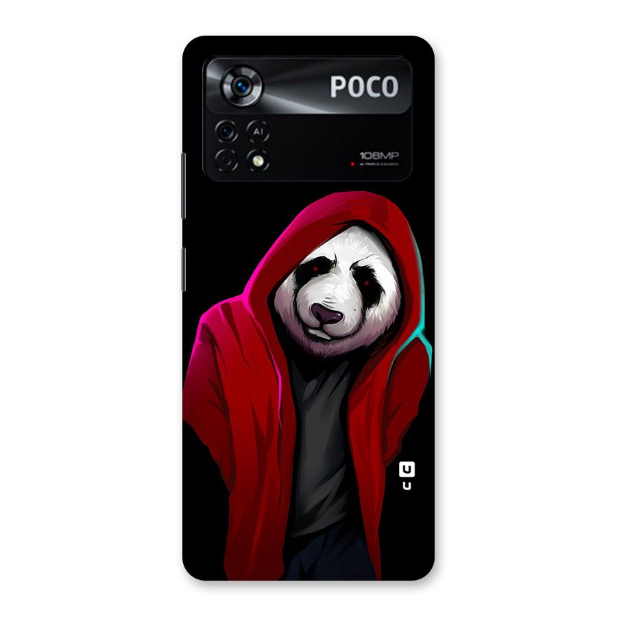 Cute Hoodie Panda Back Case for Poco X4 Pro 5G