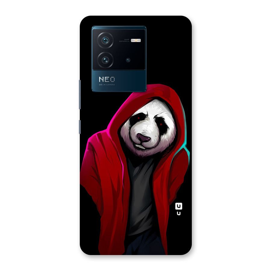 Cute Hoodie Panda Back Case for Vivo iQOO Neo 6 5G