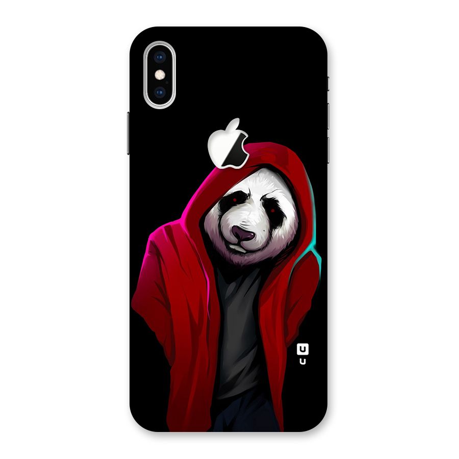Cute Hoodie Panda Back Case for iPhone XS Max Apple Cut