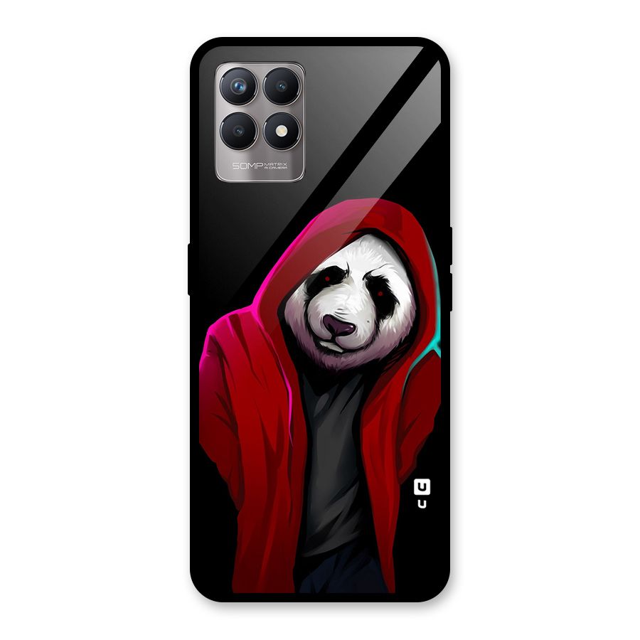 Cute Hoodie Panda Glass Back Case for Realme Narzo 50