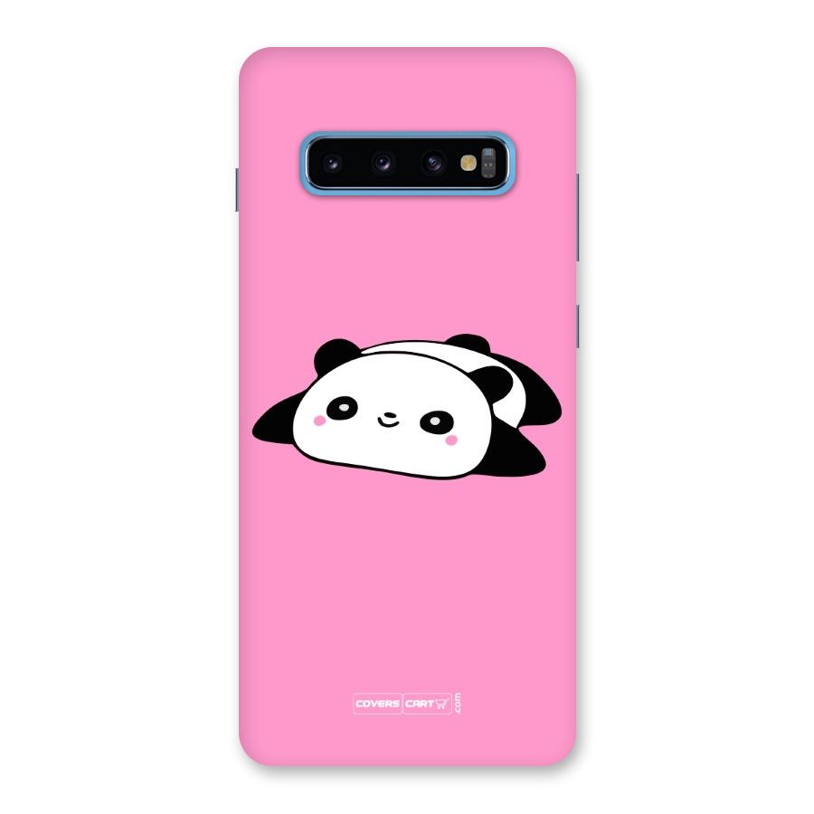 Cute Lazy Panda Back Case for Galaxy S10 Plus