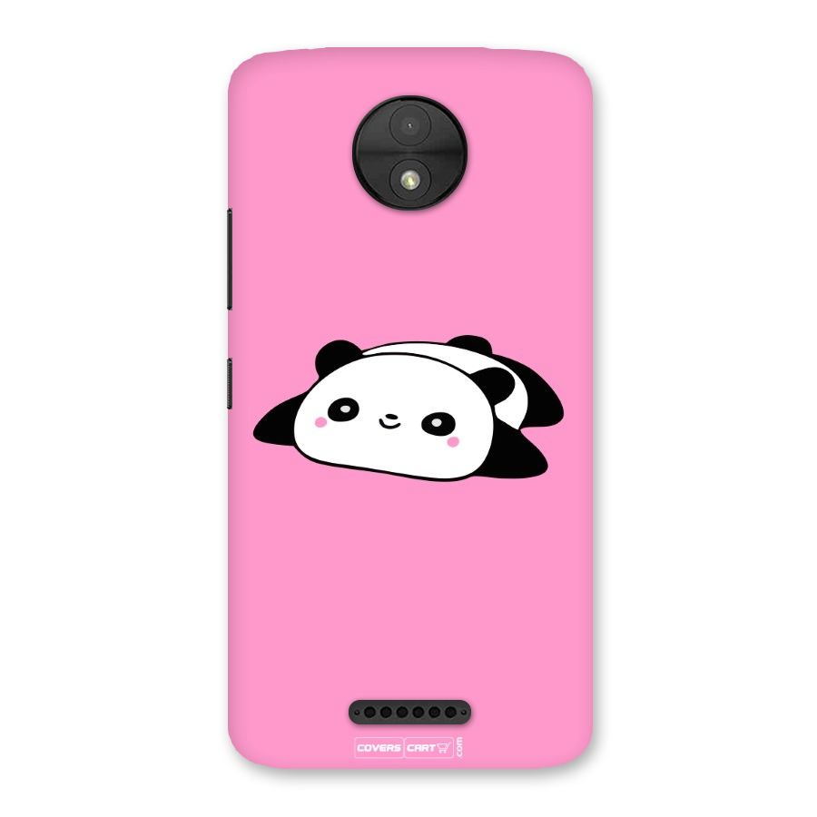Cute Lazy Panda Back Case for Moto C