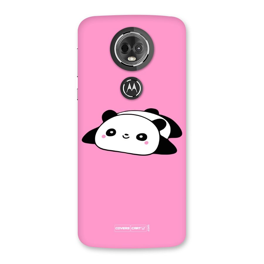 Cute Lazy Panda Back Case for Moto E5 Plus