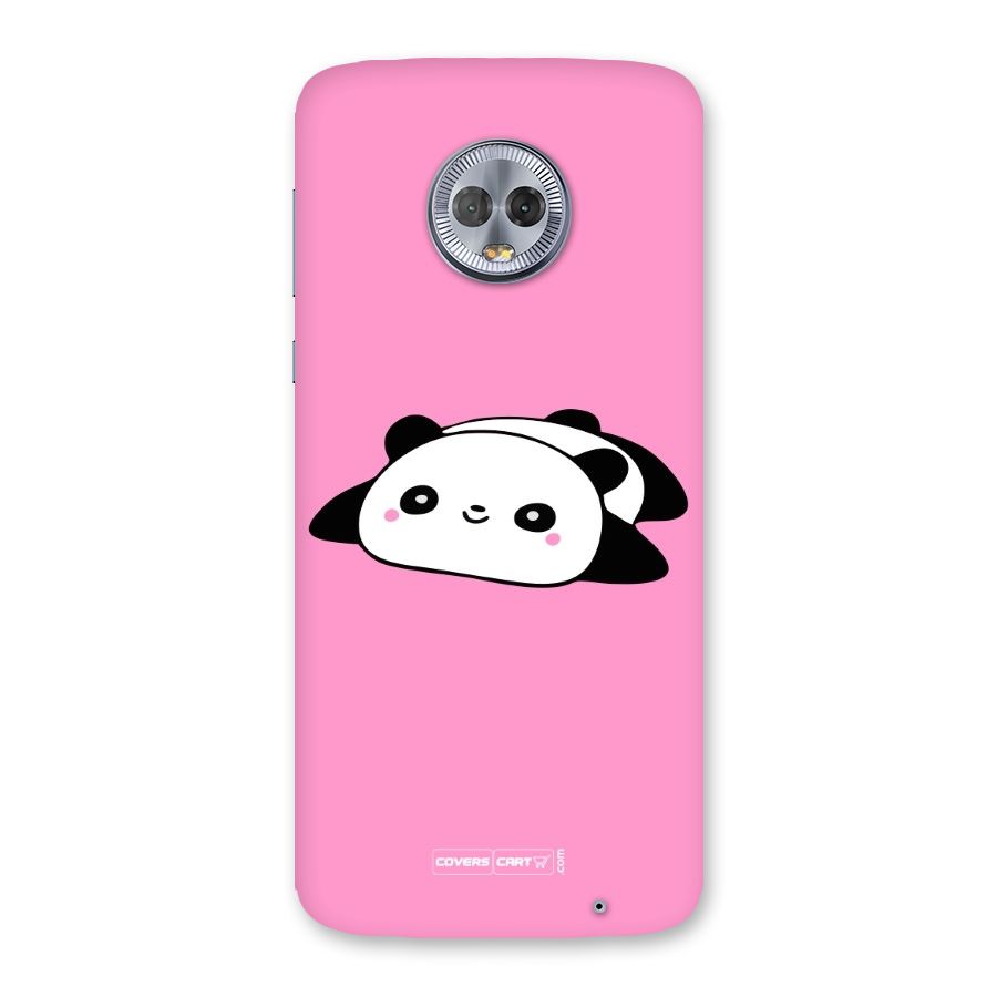 Cute Lazy Panda Back Case for Moto G6 Plus