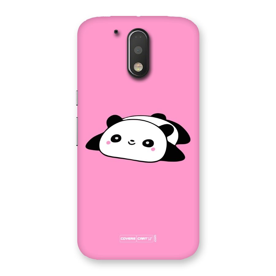 Cute Lazy Panda Back Case for Motorola Moto G4 Plus