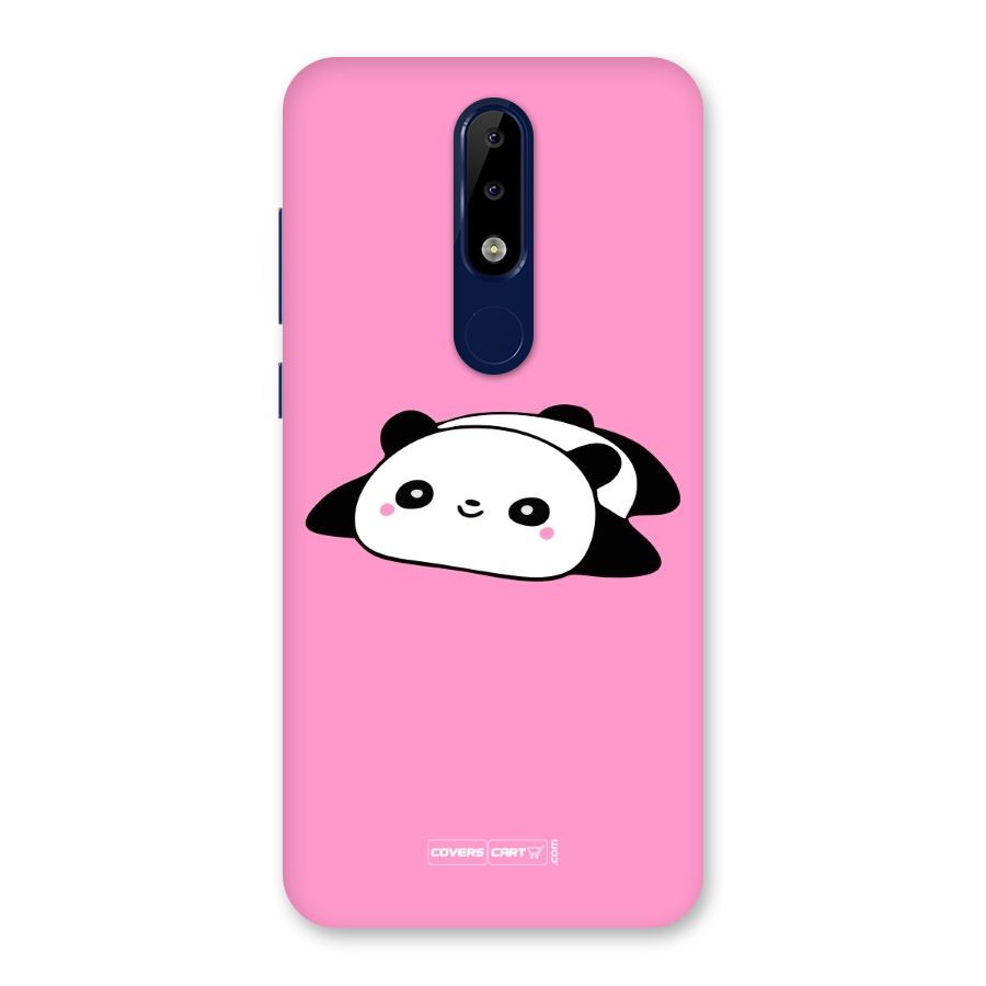Cute Lazy Panda Back Case for Nokia 5.1 Plus