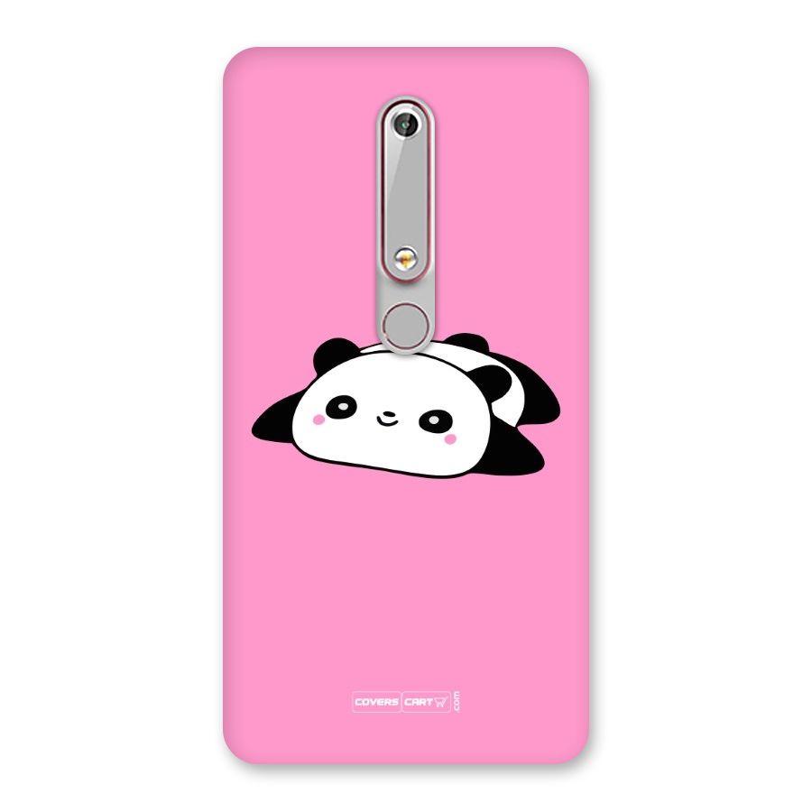 Cute Lazy Panda Back Case for Nokia 6.1