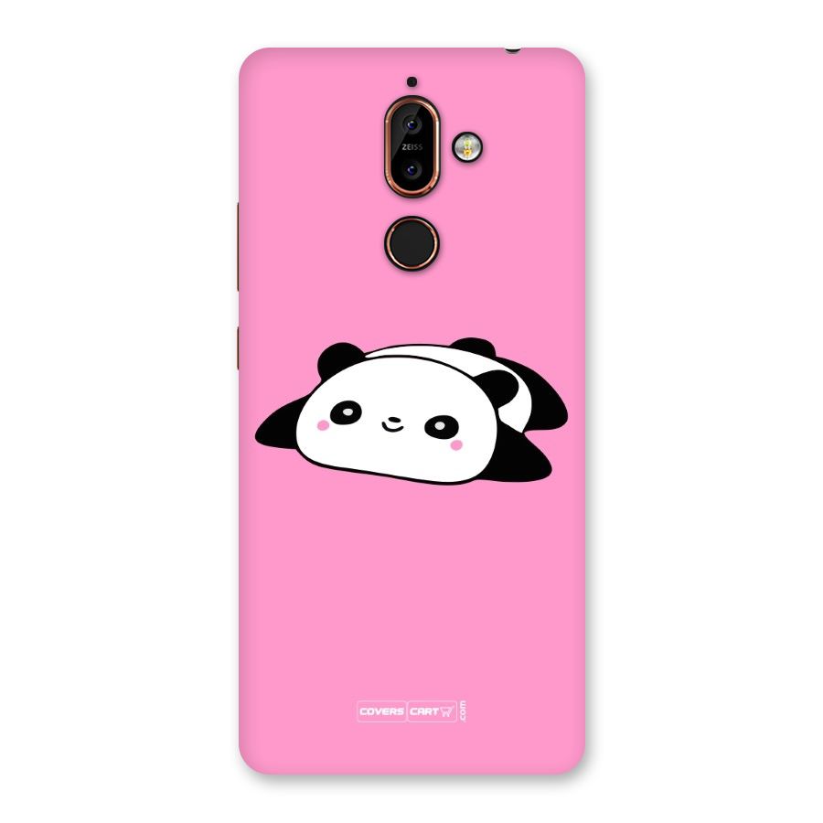 Cute Lazy Panda Back Case for Nokia 7 Plus