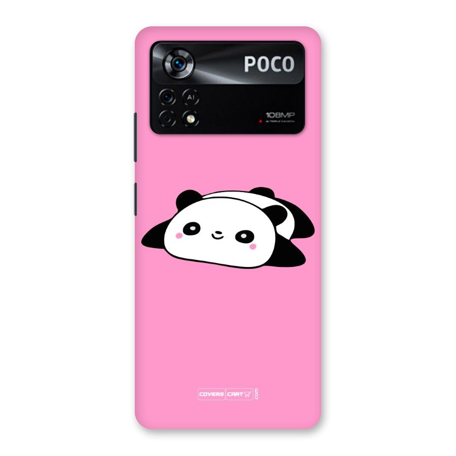 Cute Lazy Panda Back Case for Poco X4 Pro 5G