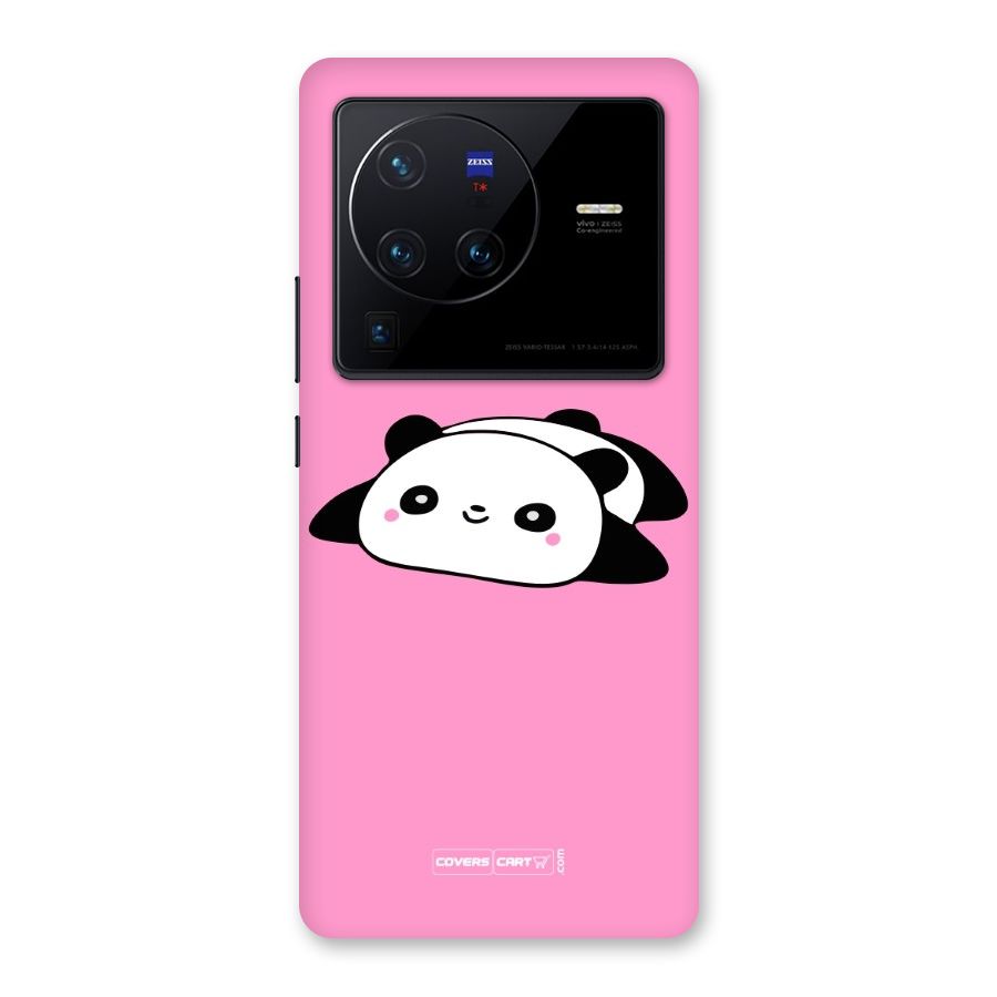 Cute Lazy Panda Back Case for Vivo X80 Pro