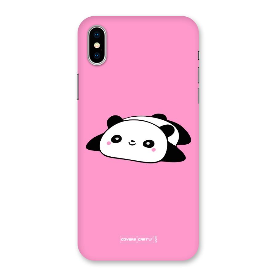Cute Lazy Panda Back Case for iPhone XS