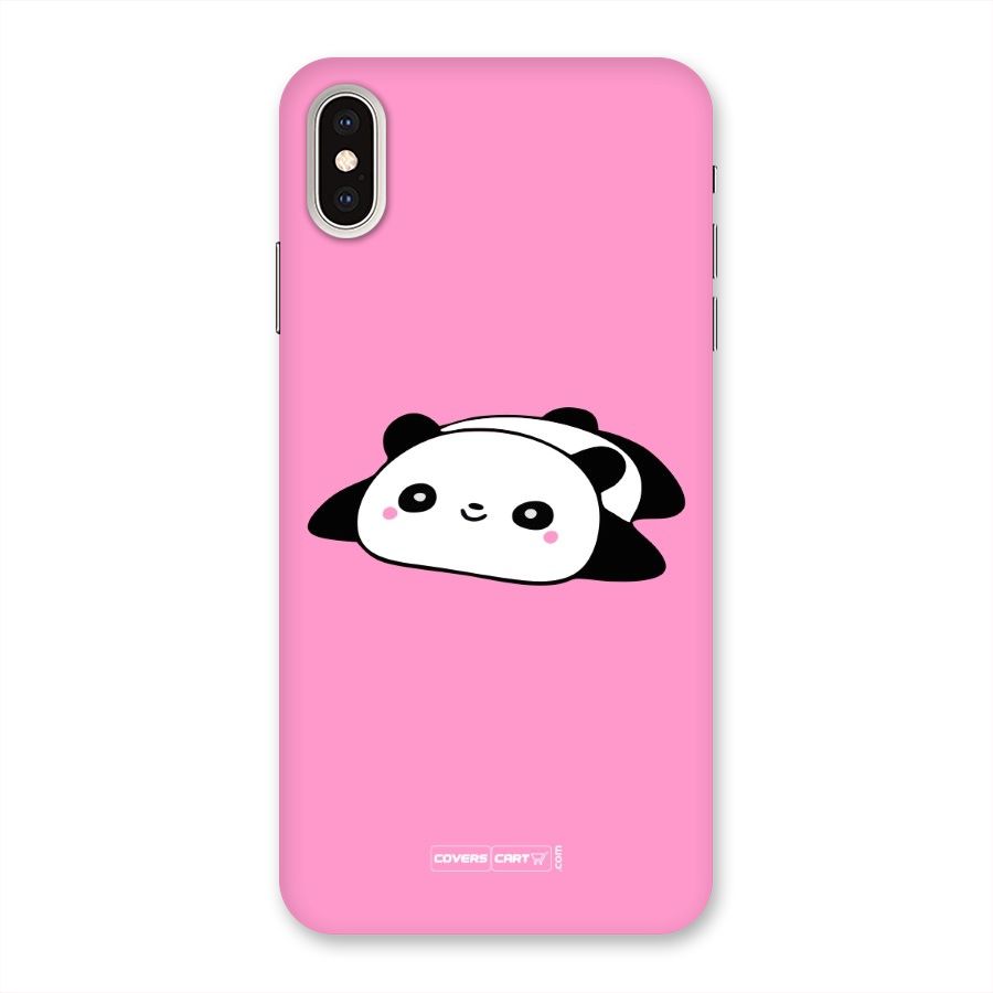 Cute Lazy Panda Back Case for iPhone XS Max