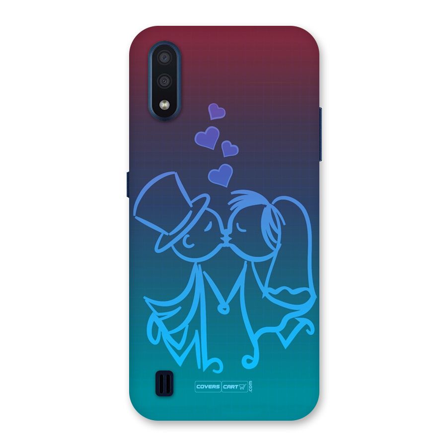 Cute Love Back Case for Galaxy M01