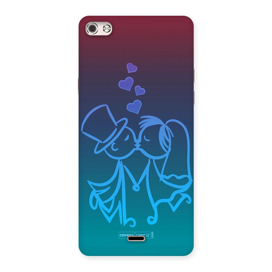 Cute Love Back Case for Micromax Canvas Silver 5