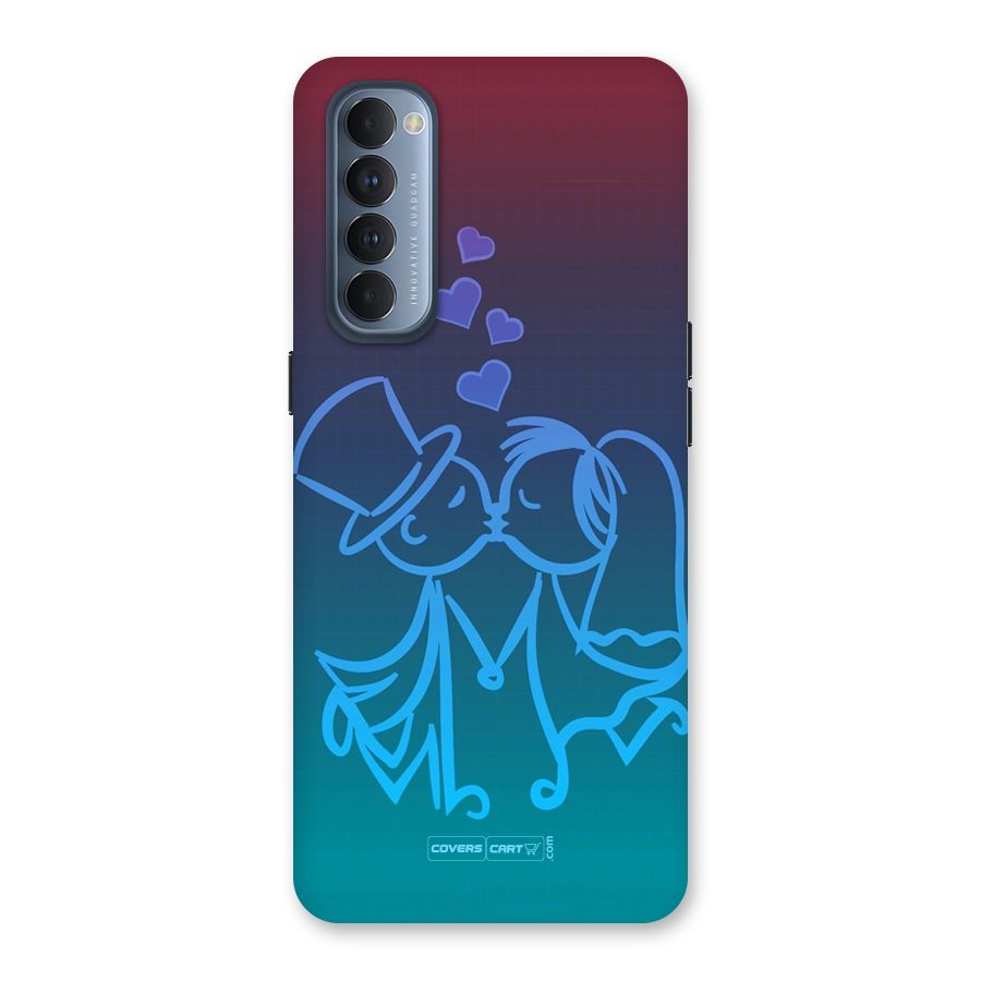 Cute Love Back Case for Reno4 Pro