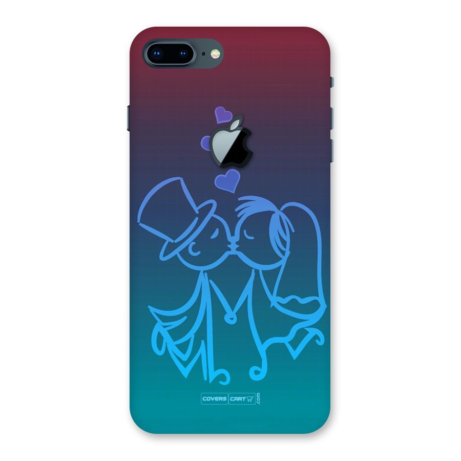 Cute Love Back Case for iPhone 7 Plus Apple Cut