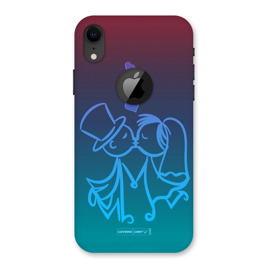 Cute Love Back Case for iPhone XR Logo Cut