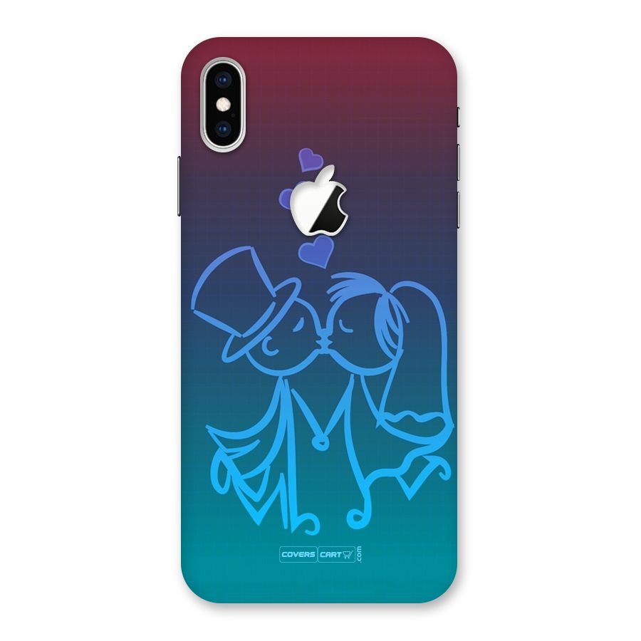 Cute Love Back Case for iPhone XS Max Apple Cut