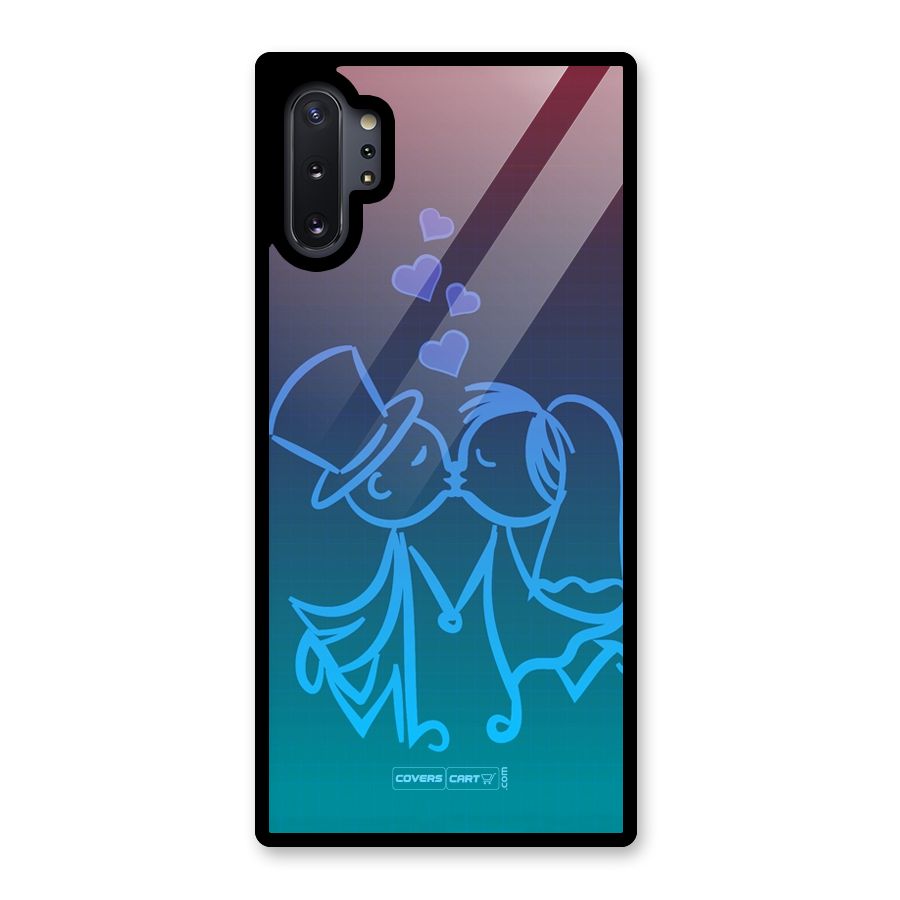 Cute Love Glass Back Case for Galaxy Note 10 Plus