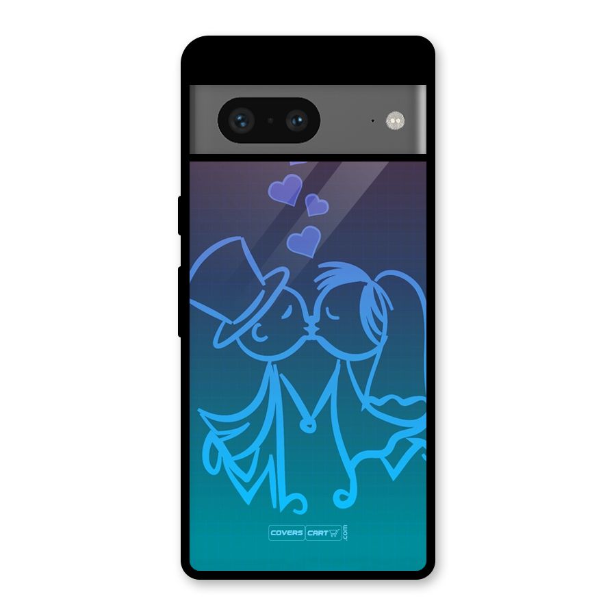 Cute Love Glass Back Case for Google Pixel 7