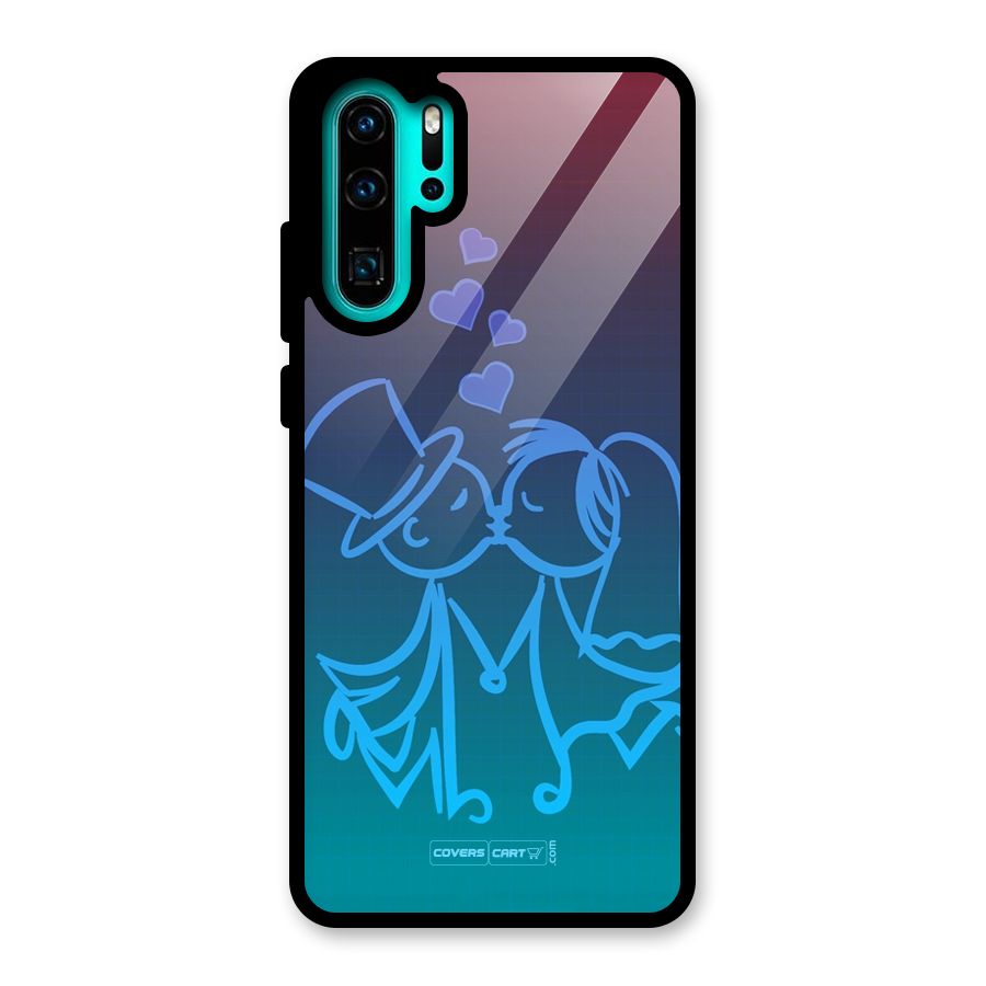 Cute Love Glass Back Case for Huawei P30 Pro