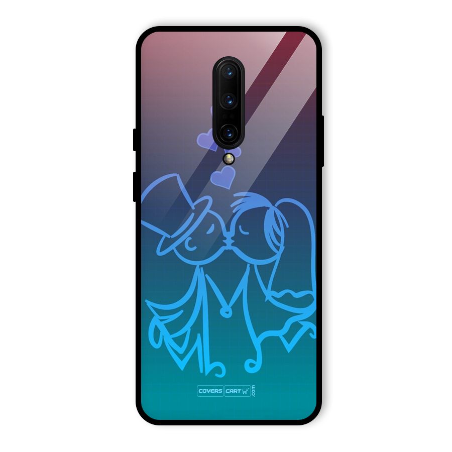 Cute Love Glass Back Case for OnePlus 7 Pro