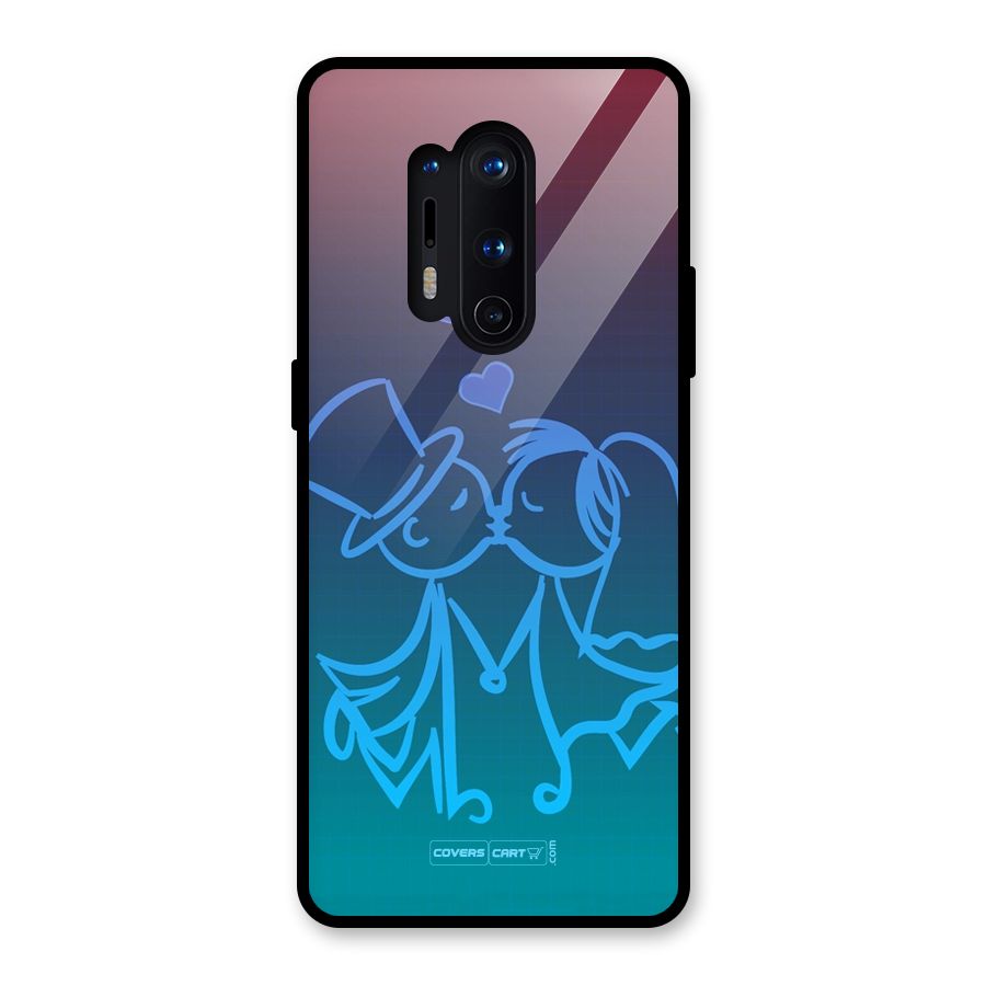 Cute Love Glass Back Case for OnePlus 8 Pro
