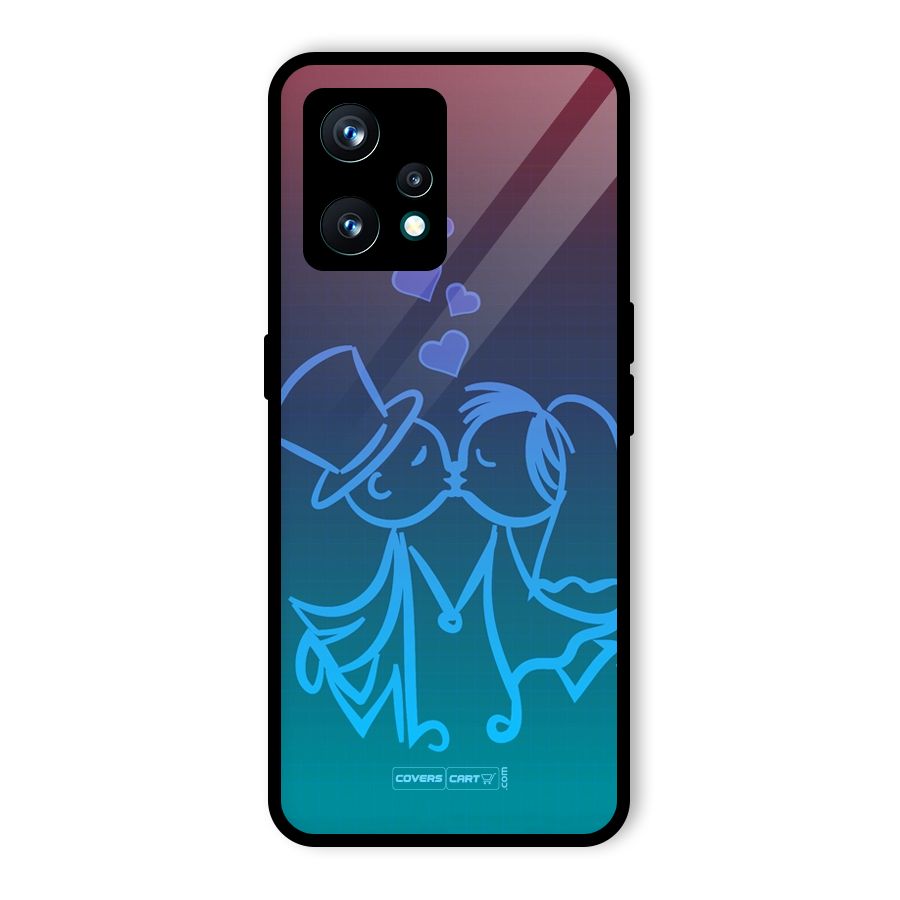 Cute Love Glass Back Case for Realme 9 Pro Plus 5G