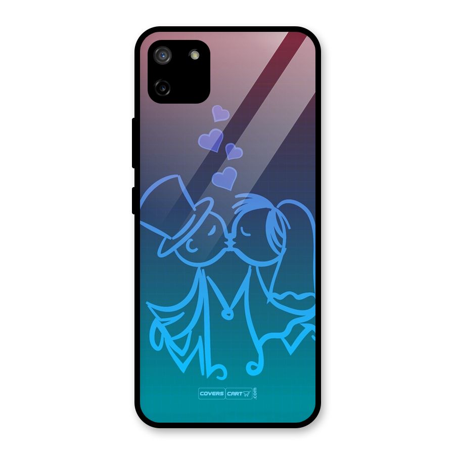 Cute Love Glass Back Case for Realme C11